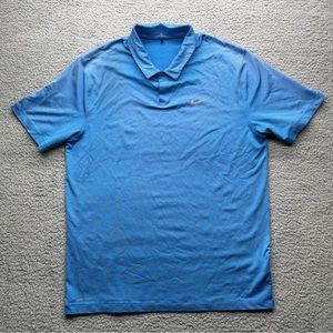 Nike Tiger Woods TW Collection Modern Jaquard Polo Golf Shirt 619754-406 Mens L